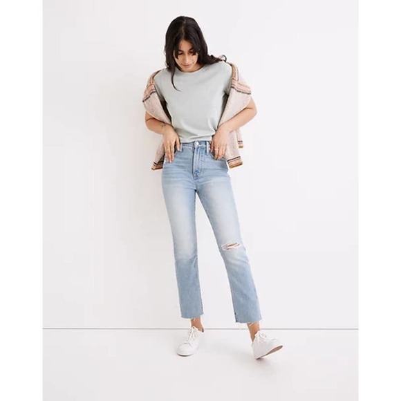 Madewell Coney Wash The Petite Perfect Vintage Jean Destroyed Edition NWOT - Picture 1 of 12